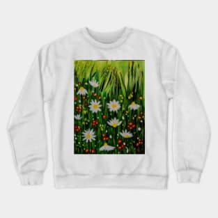 Some wild abstract mixed wild flowers Crewneck Sweatshirt